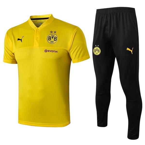 Polo Conjunto Completo Borussia Dortmund 2019-2020 Amarillo Negro